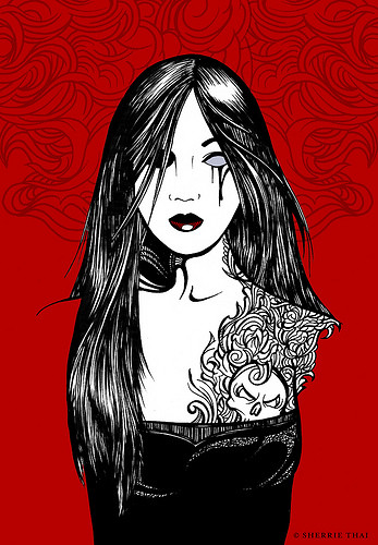 Skull of the Undead: Vampire Tattooed Woman