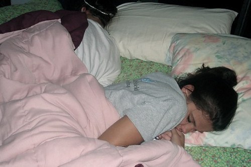 Selena Gomez sleeping