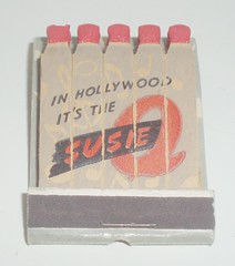      VINTAGE MATCHBOOK FEATURE AND PRINTED STICK