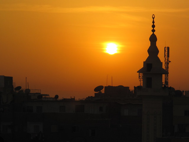 Sunset over Luxor, Egypt