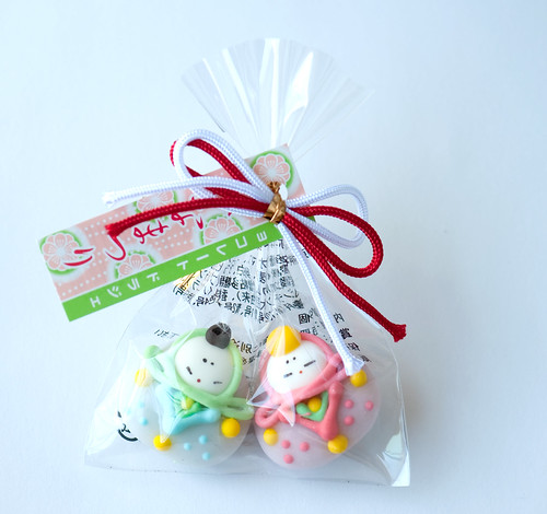 Hina doll shaped candies from Japan by maki