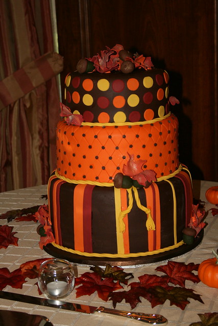 Fall Wedding Cake This cake was so much fun to make