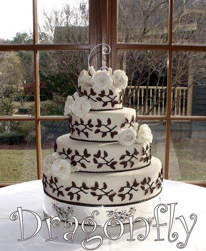 and Branches Wedding Cake