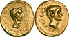 RRC 490/2 Julius Caesar Octavian Aureus