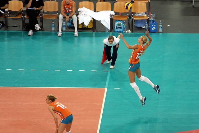 Manon Flier Women's European Volleyball Championships 2009 Final Match