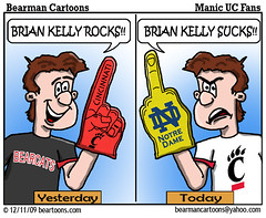 12 11 09 Bearman Cartoon Brian Kelly to Notre Dame