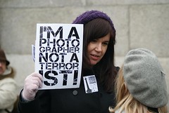 I'm a Photographer Not a Terrorist! Demo. Trafalgar Square, London 23rd January 2010