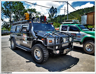 4x4 Borneo Safari 2009 - Hummer H2 from USA at Nabalu Lodge Kundasang