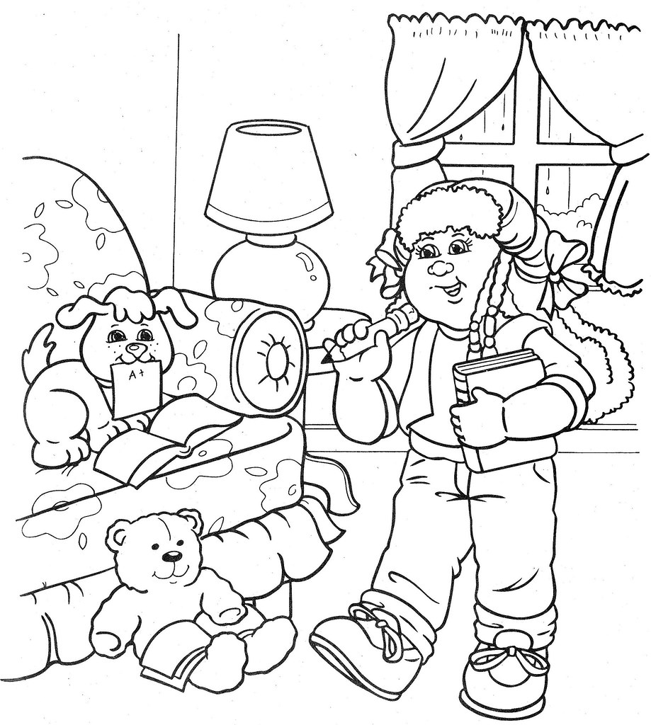 cabbage patch kid free coloring pages - photo #31