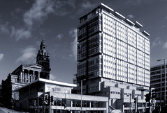 Digital image cityscapes of Glasgow