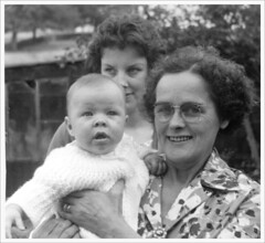 1962: me, my mum and great aunt Violet