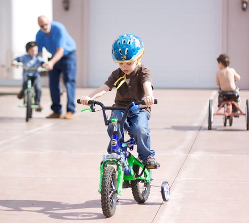 It won't be long before you can take the training wheels off!