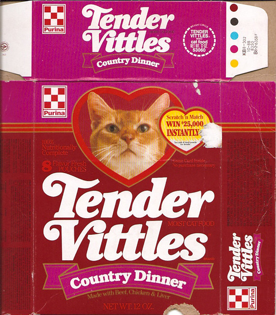 1987 Ralston Tender Vittles Cat Food Box Flickr Photo Sharing!