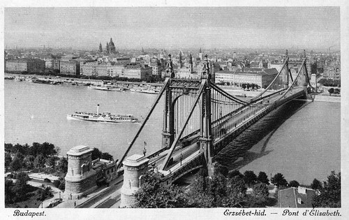 Old postcards of Budapest – Elisabeth Bridge