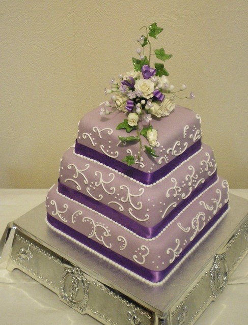 3 tier silver wedding anniversary cake 6 8 10 inch square fruit cakes