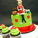 Santa Cake Topper & Cupcakes