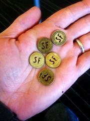 For a yet to be determined project: old sf muni tokens.