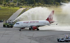 Virgin America inaugural to Ft. Laud.