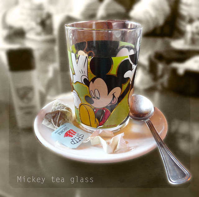 Mickey tea glass