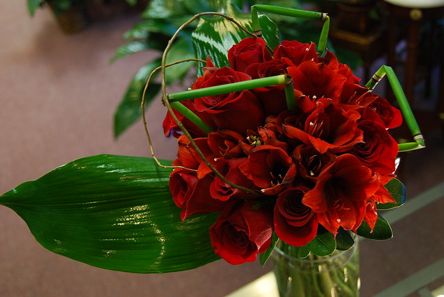 Amaryllis Roses Wedding Bouquet