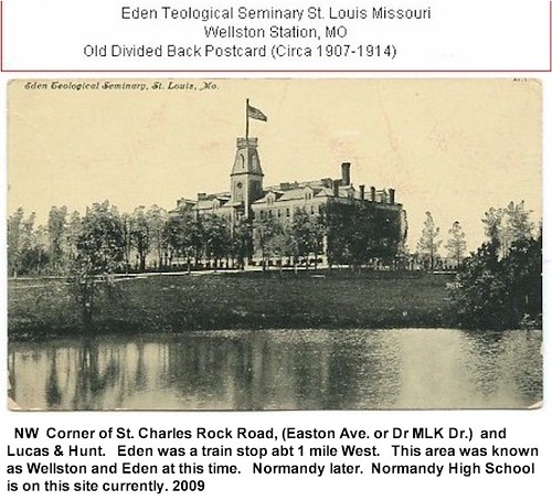 1910-1917 Eden Seminary - Wellston Station, MO Now Normandy High School Property. | Flickr ...