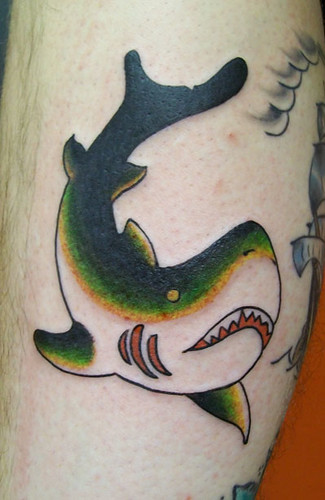 old school shark tattoo wwwcraigyleecom copyright craigy lee