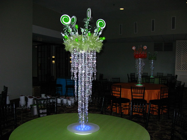 Candy Themed Bat Mitzvah centerpiece Blue Hills Country Club in Canton