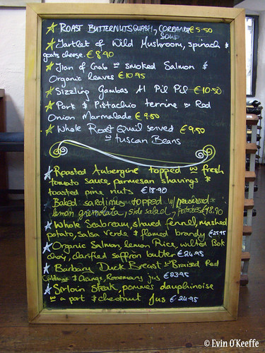 Daily Specials at Nimmo's in Galway