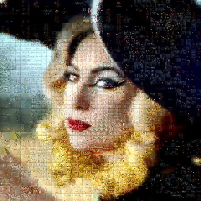 Lady Gaga Lady Gaga Telephone Mosaic A sideways glance at the world of