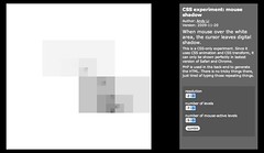 CSS experiment: Mouse shadow
