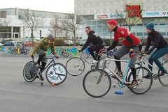 Bikepolo-Turnier Dresden gegen Leipzig