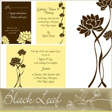 Description This charming Lotus Wedding Card Set are sure to add that 
