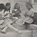 Girls Knitting, 1918