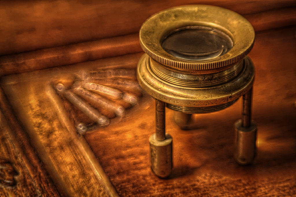Antique Loupe in HDR