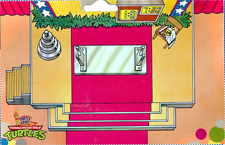 "TURTLE GAMES" TEENAGE MUTANT NINJA TURTLES :: POWER LIFTIN' DON //  Weightliftin' Mat  - isolated  (( 1992 ))