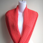ARIA- Lightweight Infinity Scarf Solid Coral