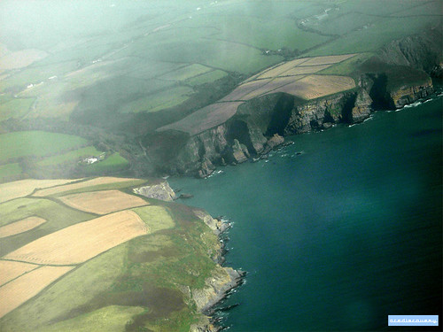 Southern Ireland coastline, aerial photograph
