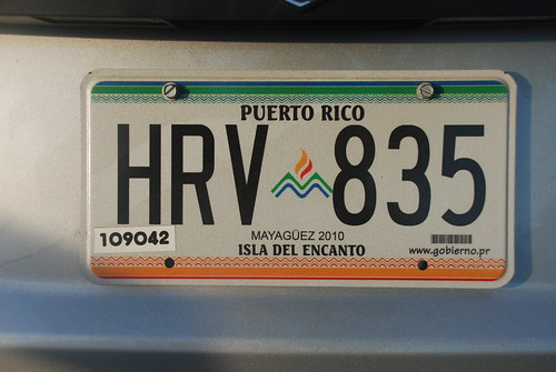 Puerto Rico License Plate by Joe Shlabotnik