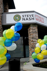 Steve Nash Fitness World Delta Opening