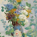 EUGÈNE HENRI CAUCHOIS (1850 - 1911) "Summer Flowers with Hollyhocks"