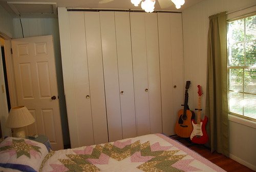 Closets in the guest room