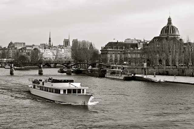 Cruise on the Seine River in Paris, France