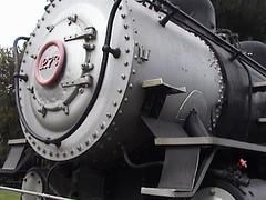 Southern Pacific locomotive No. #1273, Smoke Box face at Travel Town, Griffith Park, Los Angeles, California