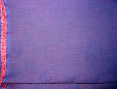 Iridescent purple poly/cotton shirting