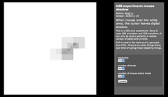"CSS experiment: Mouse shadow by on_the_wings, on Flickr"