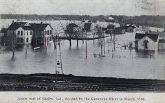 Indiana Flood Disasters on Postcards