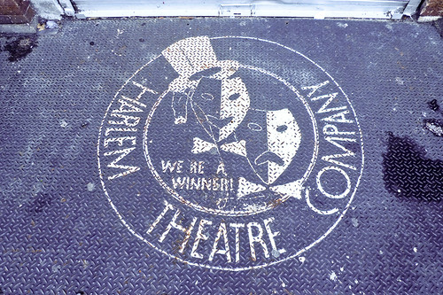 Harlem Theatre Company painted sign