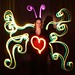 love butterfly- light painting performance