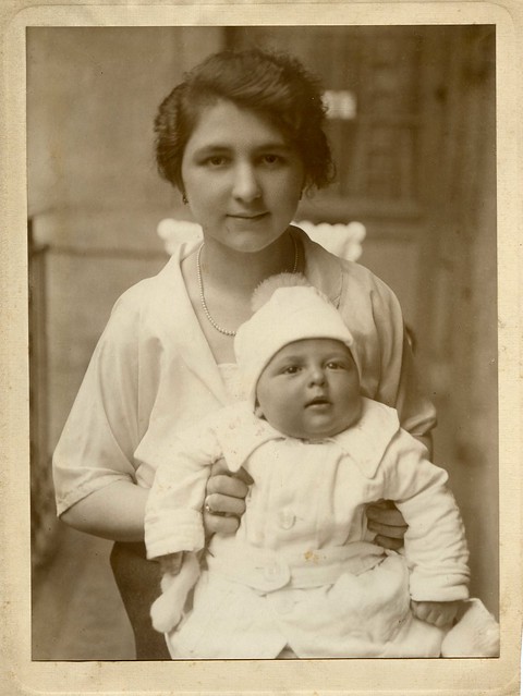 1925. My maternal grandmother and her first child