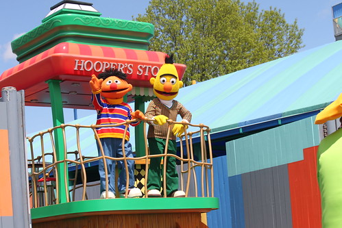 Bert and Ernie in the Sesame Place Parade